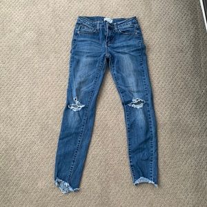 Womens distressed jeans